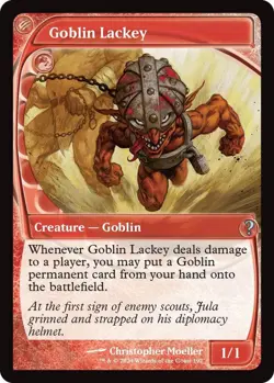 NM MTG GOBLIN LACKEY FUTURE SIGHT MYSTERY BOOSTER 2 - Image 1
