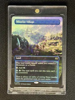 MISTRISE VILLAGE BORDERLESS FOIL EXTENDED TARKIR DRAGONSTORM MTG RARE NM MINT - Image 1