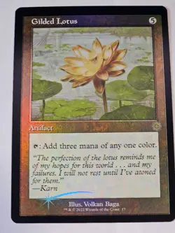 MTG - Gilded Lotus FOIL RETRO FRAME - Brother's War Artifacts - Image 1