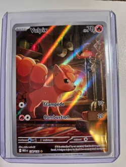 Pokemon Mega Evolution Vulpix IR 138/132 NM Pack Fresh English - Image 1
