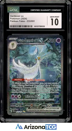 Pokemon 2024 Gardevoir ex 233/091 Shiny SIR Paldean Fates GEM MINT CGC 10 - Image 1
