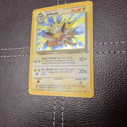 Pokemon TCG - Jolteon - 4/64 - Jungle - MP Unlimited Holo Rare (1999) - Image 3
