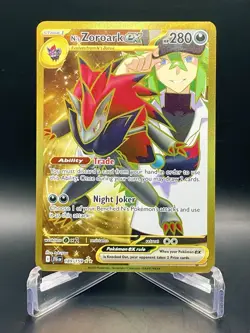 N’s Zoroark ex 189/159 Journey Together Hyper Rare Full Art Holo Pokemon TCG NM - Image 1