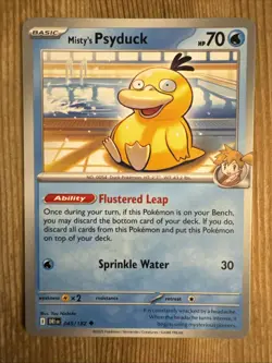Misty’s Psyduck 045/182 Uncommon Regular - Pokemon TCG Destined Rivals NM - Image 1