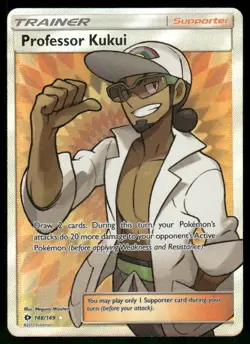 Professor Kukui (Full Art) 148/149 Ultra Rare Holo NM Pokemon SM Base Set - Image 1