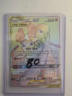 Pokemon TCG Gardevoir & Sylveon Rainbow Tag Team GX 225/214 Secret Rare - Image 1