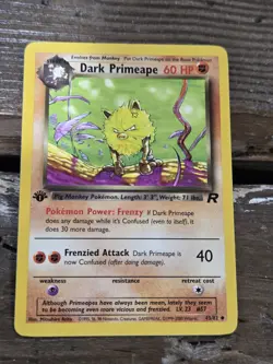 Pokemon TCG | Dark Primeape 1st Edition Team Rocket 43/82 | Near Mint - Image 1