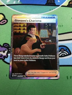 Giovanni’s Charisma 207/165 - SAR - SV151 - Pokemon TCG-NM full Art SHIPS FAST - Image 1