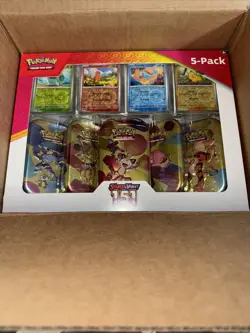 Pokemon TCG Lot of (2) Scarlet And Violet 151 Mini Tins 5 Pack Costco Bundle - Image 2