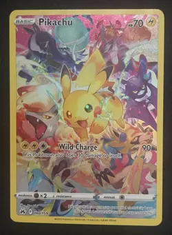 Pikachu 160/159 Full Art Secret Rare Holo Crown Zenith Pokemon TCG NM/M - Image 1