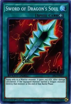 Yugioh! LP Sword of Dragon's Soul - SBLS-EN015 - Super Rare - 1st Edition Lightl - Image 1