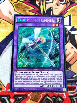 Time Magic Hammer drl2-en009 1st Edition (NM/VLP) Secret Rare Yu-Gi-Oh! - Image 1