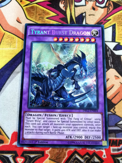Tyrant Burst Dragon drl2-en004 1st Edition (NM/VLP) Secret Rare Yu-Gi-Oh! - Image 1