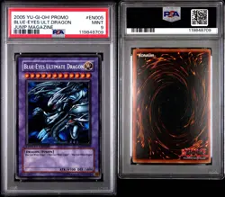 2005 Yu-Gi-Oh! Blue-Eyes Ultimate Dragon Secret Rare JUMP Magazine Promo PSA 9 - Image 1