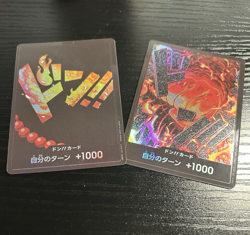 2 Holo Don Cards! Portgas D. Ace/ Admiral Akainu PRB-01 Full Art One PieceTCG JP - Image 1