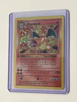 pokemon card CHARIZARD holographic 1999 Rare 1st edition Mint ***** - Image 1