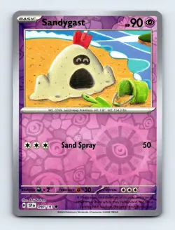 Sandygast 090/191 SV08: Surging Sparks Reverse Holo Pokemon Card NM - Image 1