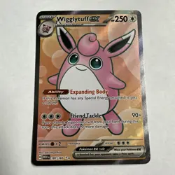 Pokemon TCG Wigglytuff EX Full Art Ultra Rare Holo Card 187/165 NM - Image 1