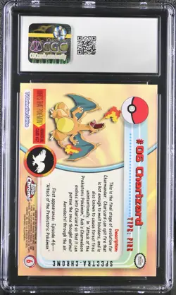 CGC 8.5 Charizard 2000 Chrome Series 1 Topps 6 Spectra Pokemon Card - Image 2