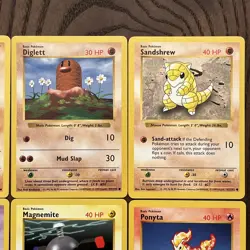 Pokemon Base Set SHADOWLESS Lot Of 11 Cards (1999) NM - Image 4