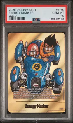 PSA 10 E-50 Energy Marker Dragon Ball Manga Booster Card Fusion World - Image 1