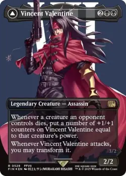 Vincent Valentine (Borderless) (Surge Foil) -Foil Near Mint MTG - Image 1