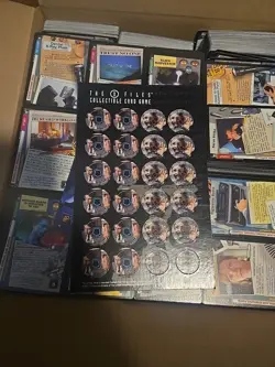 X-Files CCG Large Flat Box Collection Cards Including Rares! Huge Value! Truth - Image 2