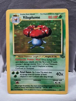 Pokemon 1999 Vileplume #15/64 Jungle Set Holo Raw Card - Image 1