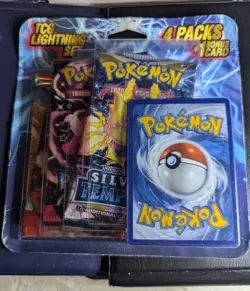 Pokemon TCG Lightning Set 4 Pack + Bonus Card Sealed - Image 1