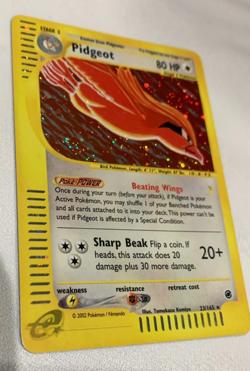 Pokemon Card - Pidgeot Expedition Base Set 23/165 Holo Rare lp - Image 1