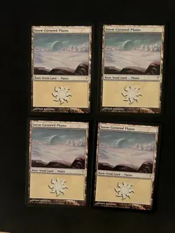 Snow-Covered Plains x4 [Coldsnap] Magic MTG Cards LP - Image 1