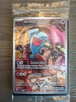 Team Rocket's Wobbuffet 203 Sv: Scarlet & Violet Promo Cards Holo - SEALED - Image 1