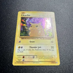 Pikachu - 35/108 Shattered Holo Rare Pokemon Card Theme Deck Exclusives 2016 MP - Image 2
