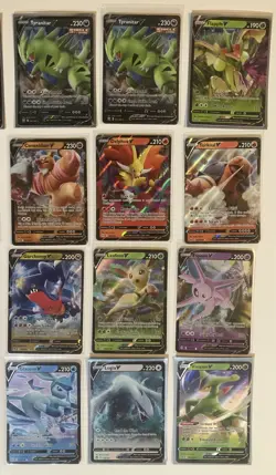 Pokemon V CHARIZARD Leafeon Celebi ULTRA RARE Tyranitar Glaceon 24 Card LOT - Image 2