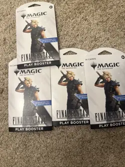 Magic the Gathering Sleeved Play Booster Pack Universes Beyond Final Fantasy 4x - Image 1