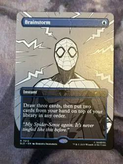 Magic: the Gathering Spider-Man Brainstorm 7013 SLD Black And White (Non-Foil) - Image 1