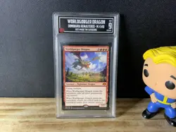 TCCG 9 NOT PSA Worldgorger Dragon (148) Dominaria Remastered DMR MTG Magic - Image 1