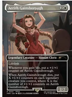 Aerith Gainsborough MTG Final Fantasy RC Promo NM Condition Rare Nonfoil FF - Image 1