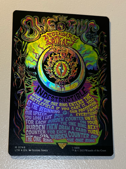The One Ring Borderless Poster Foil The Lord of the Rings NM MTG - Image 2