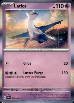 Latios - Holo Rare - Paradox Rift 073/182 - MINT - Pokemon - Image 1