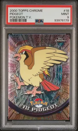 2000 Topps Chrome Pokemon T.V. Pidgeot Holo #18 - PSA 9 (MINT) - Image 1