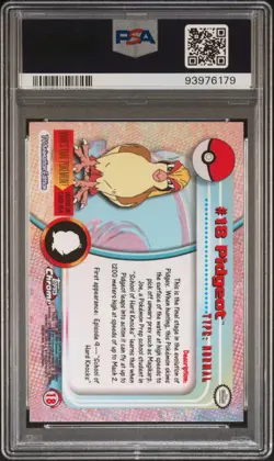 2000 Topps Chrome Pokemon T.V. Pidgeot Holo #18 - PSA 9 (MINT) - Image 2