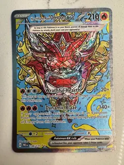 Hearthflame Mask Ogerpon ex 148/131 Pokemon Prismatic Evolutions SIR NM - Image 1