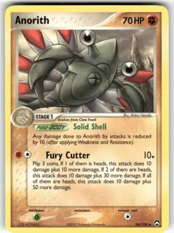 Anorith Power Keepers Uncommon Pokemon Moderately played - Image 1