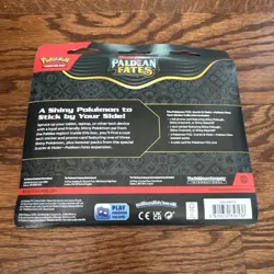 Pokemon TCG Paldean Fates Tech Sticker Collection - Fidough NEW SEALED 3 Packs - Image 2