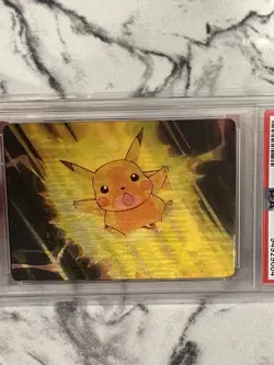 2000 Pokemon Pioneer Pikachu Water Blast Lenticular Promo #18- PSA 8 Pop 10 - Image 2