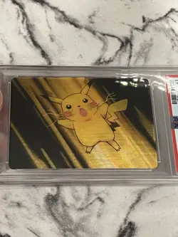 2000 Pokemon Pioneer Pikachu Water Blast Lenticular Promo #18- PSA 8 Pop 10 - Image 3