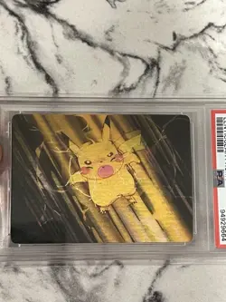 2000 Pokemon Pioneer Pikachu Water Blast Lenticular Promo #18- PSA 8 Pop 10 - Image 4