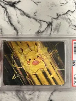 2000 Pokemon Pioneer Pikachu Water Blast Lenticular Promo #18- PSA 8 Pop 10 - Image 5