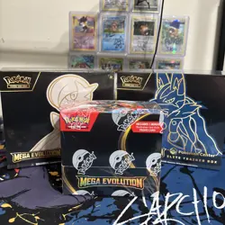 Pokemon Mega Evolutions Pokemon Center ETB Set And Booster Box - Image 1